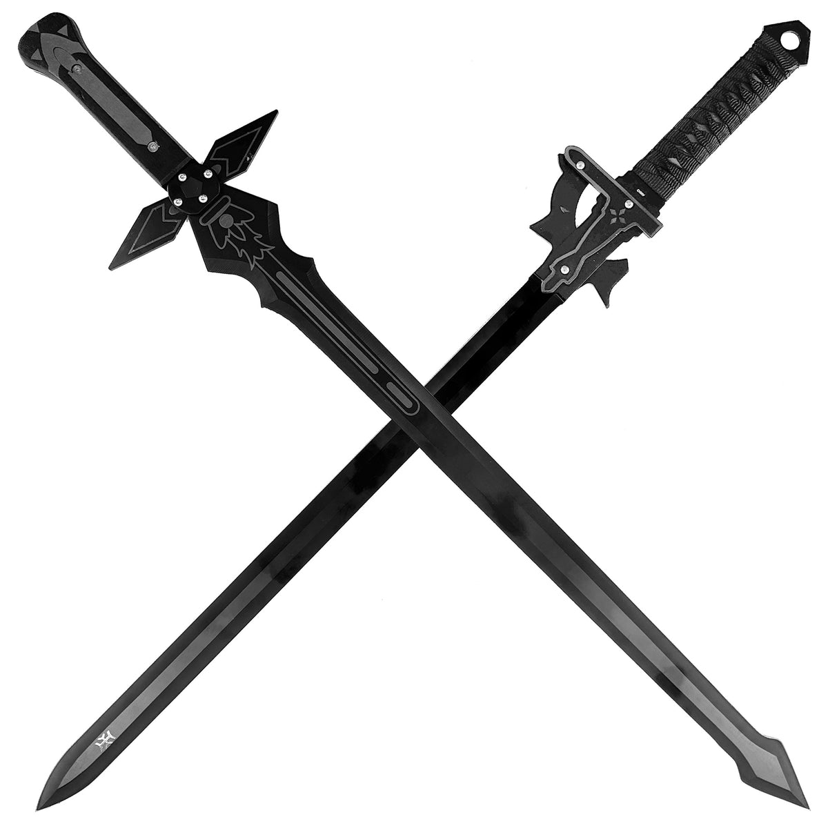 Kiritos Dark Replulser Elucidator Back Sheath Sword Set — Medieval