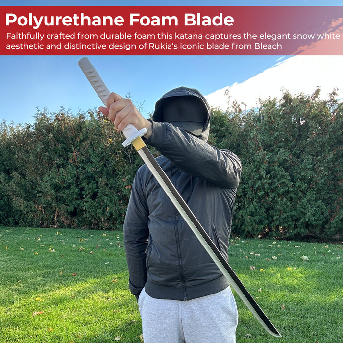Bleach Kuchiki Rukia Sode no Shirayuki Anime White Foam Katana Sword