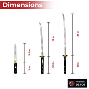 Kenshin no Tachi Handmade Three-Piece Katana Set with Stand