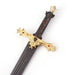 King Arthur Excalibur Gold Damascus Steel Sword