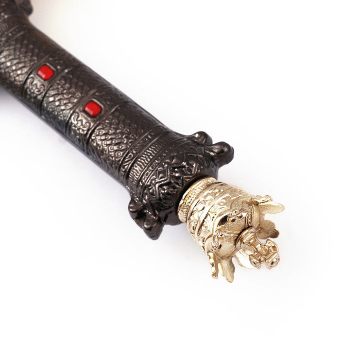 King Arthur Excalibur Gold Damascus Steel Sword