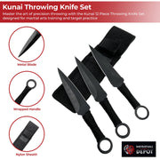 Kunai 12-Piece Throwing Knife Set