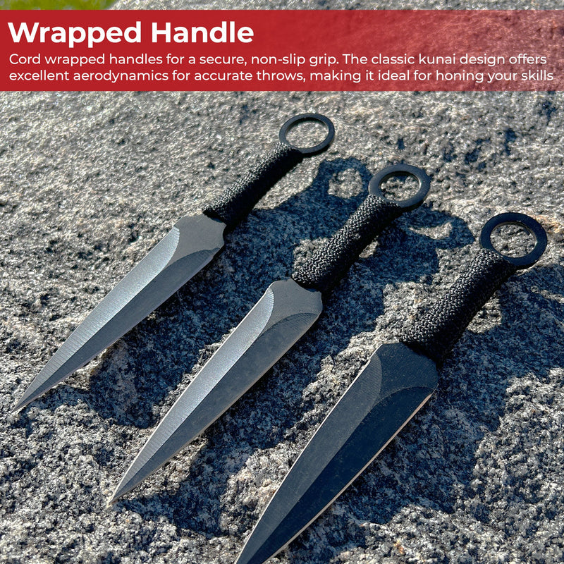 Kunai 12-Piece Throwing Knife Set