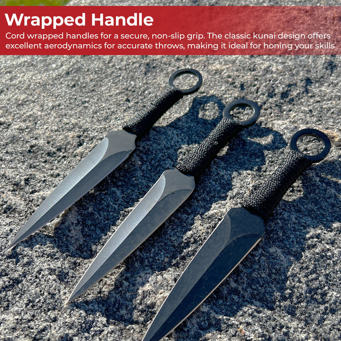 Kunai 12-Piece Throwing Knife Set