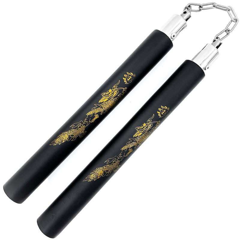 Laser Dragon Black Martial Arts Nunchaku