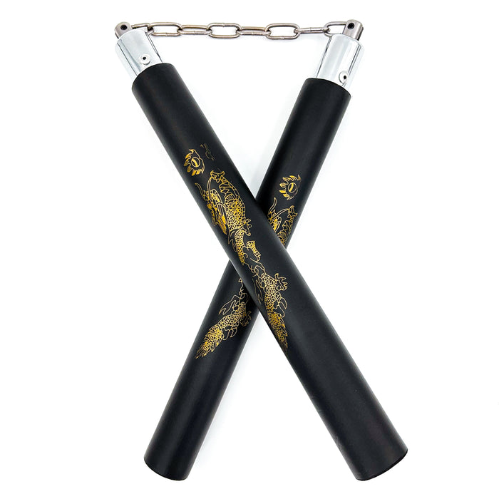 Laser Dragon Black Martial Arts Nunchaku