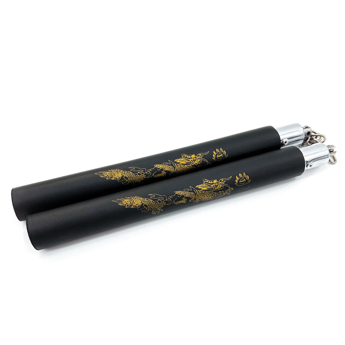 Laser Dragon Black Martial Arts Nunchaku