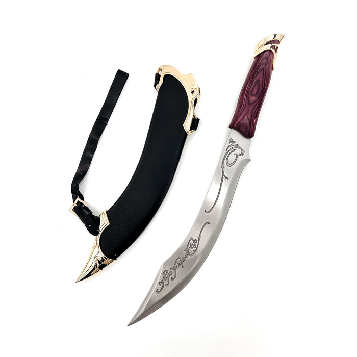 Legendary Elven Rune Stainless Steel Scimitar