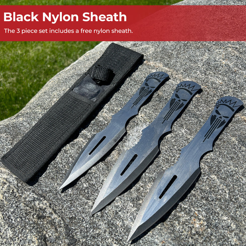 Lightening Strike Aerodynamic Target 3 Piece Throwing Knives