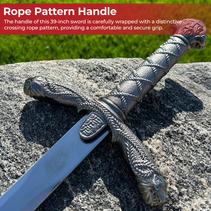 Lionheart Crusader Sword with Cross Emblazoned Pommel