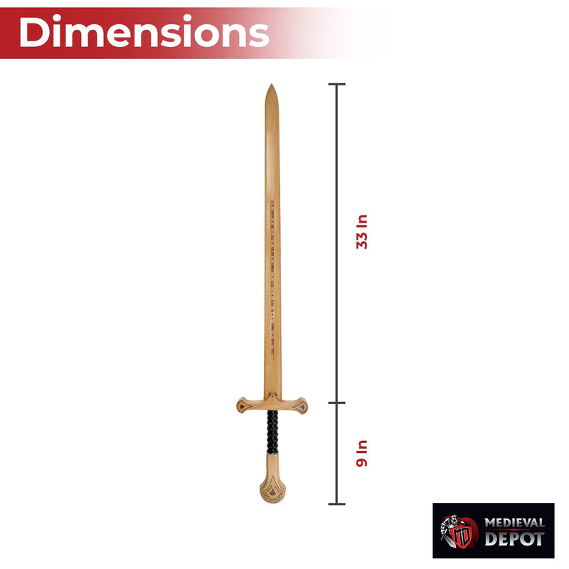 LOTR Anduril Wood Sword