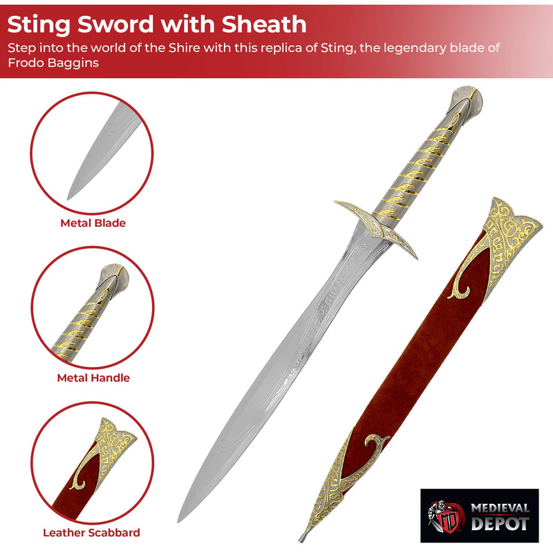 LOTR Sting Sword with Sheath