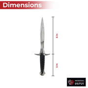 Lord of the Rings Sting Dagger – 11-Inch Elven Blade with Scabbard and Runic Inscription