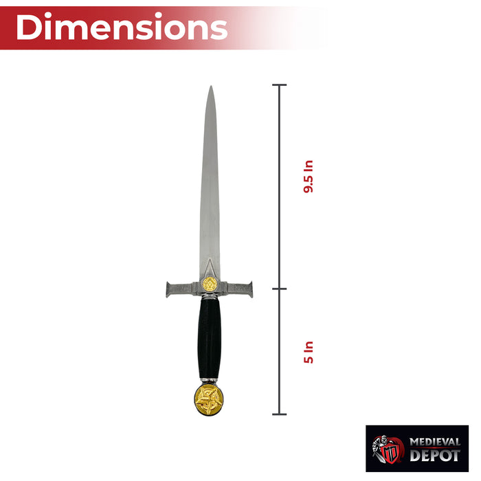Masonic Blazing Star Ceremonial Dagger