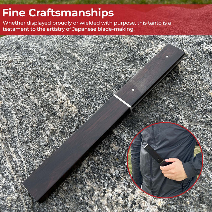Masterfully Crafted Full Tang Japanese Tanto Dagger