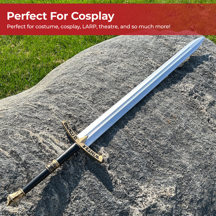 Medieval Gold Winter Foam LARP Costume Cosplay Replica Sword