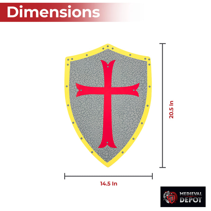 Medieval Knight Crusader Foam Shield