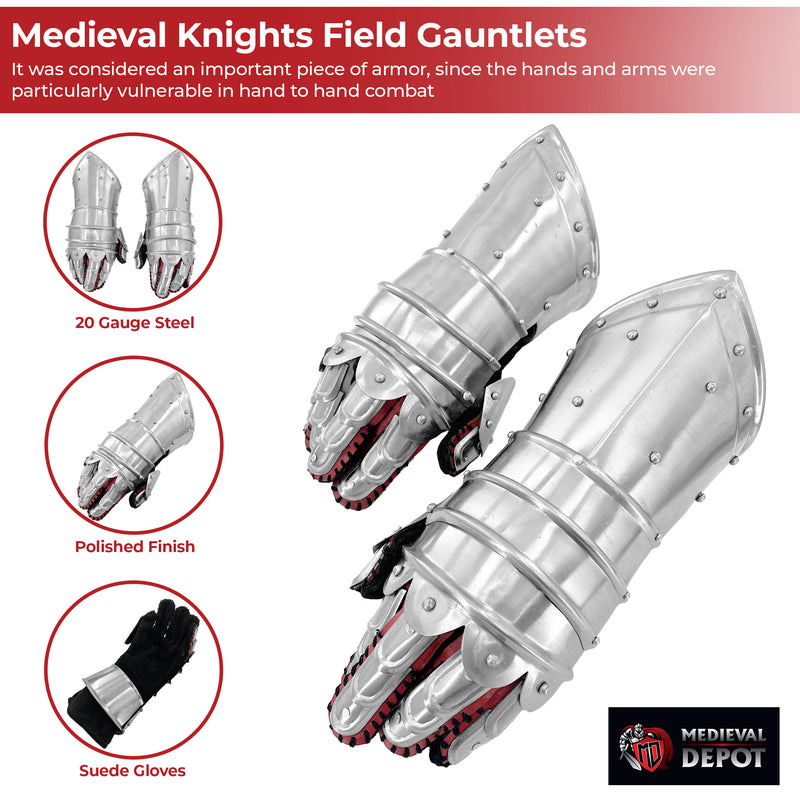 Medieval Knights 20g Field Gauntlets