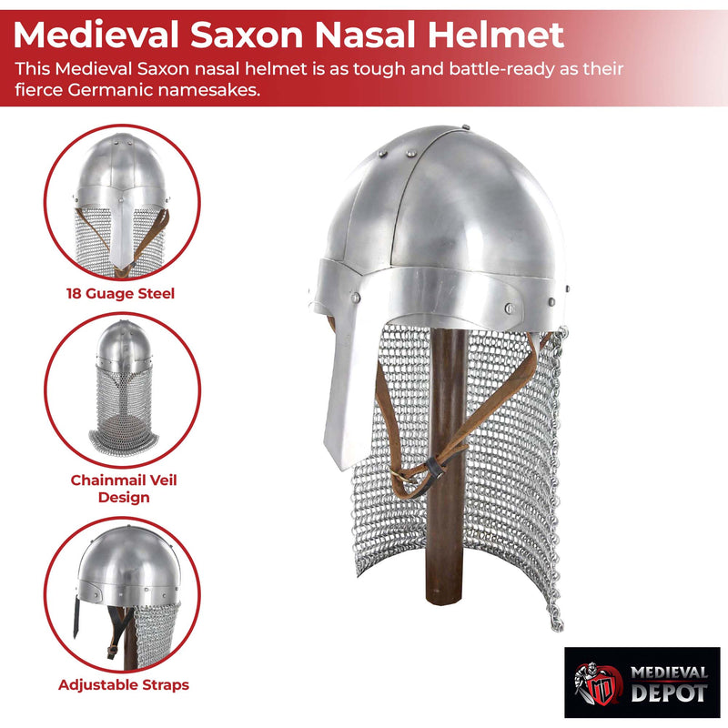 Medieval Saxon Nasal Helmet