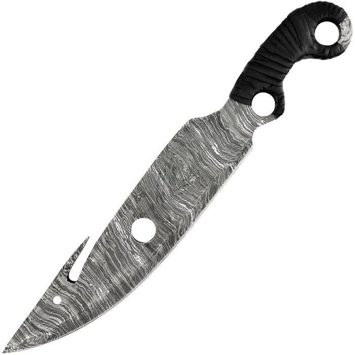 Melee Hunter Damascus Steel Fixed Blade Knife
