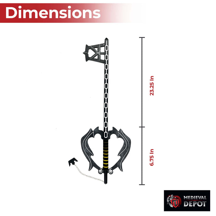 Memories Past Forgotten Wooden Key Sword Replica