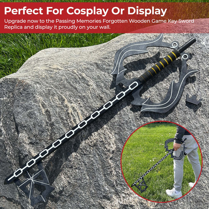 Memories Past Forgotten Wooden Key Sword Replica