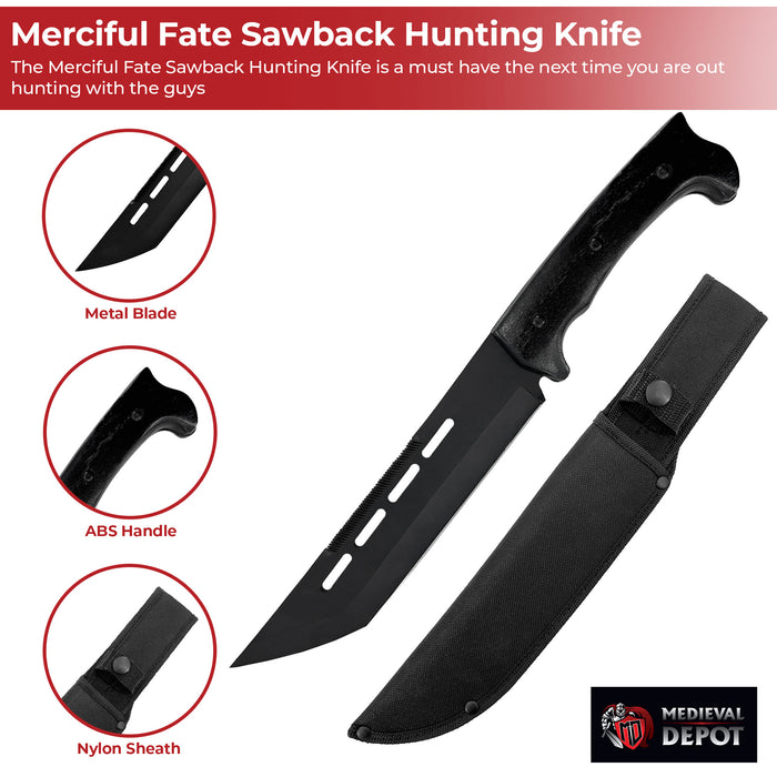 Merciful Fate Sawback Hunting Knife