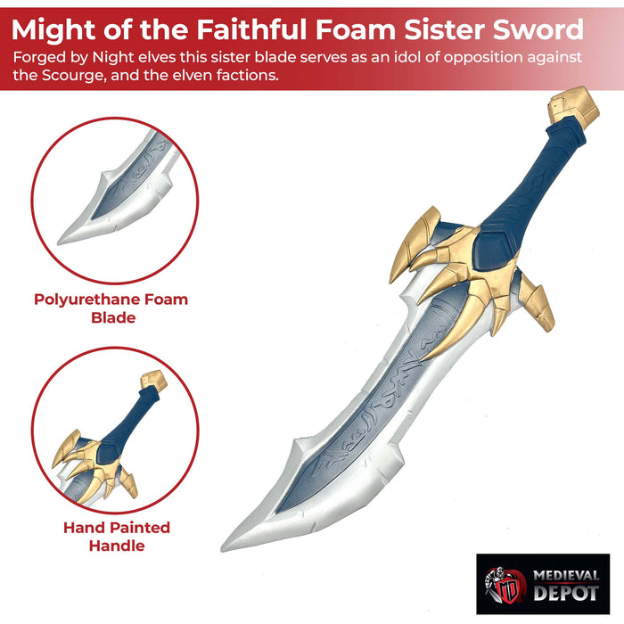 Might of the Faithful Foam Sister Sword