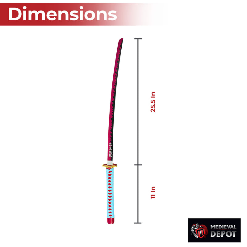 Mitsuri Kanroji Demon Slayer Replica Love Hashira Nichirin Katana Sword