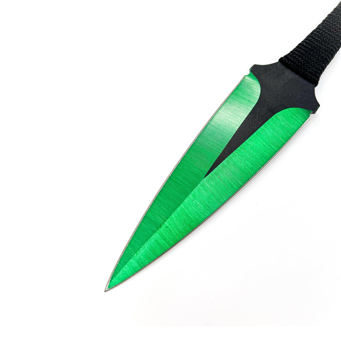 Momochi Ninjutsu Precision Throwing Knives Green