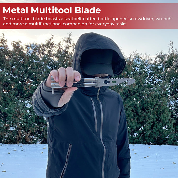 Mystic Black Butterfly Style Multitool Blade Trainer