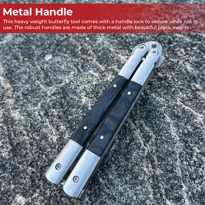 Mystic Black Butterfly Style Multitool Blade Trainer