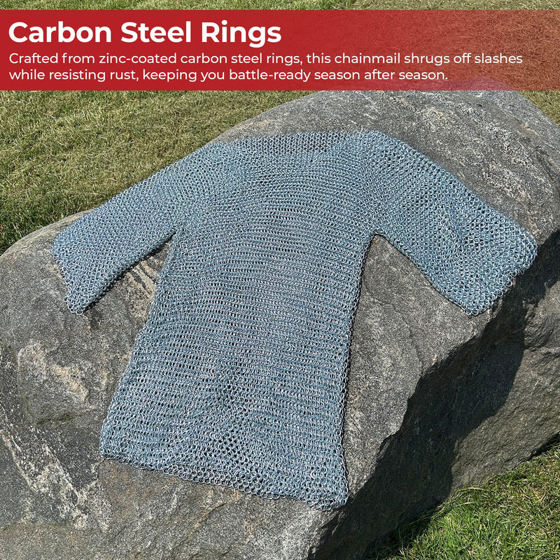 Medieval Knight's Half-Sleeve Hauberk
