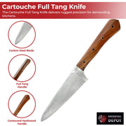 Medieval Smoke Kitchen Cartouche Full Tang Knife