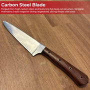 Medieval Smoke Kitchen Cartouche Full Tang Knife