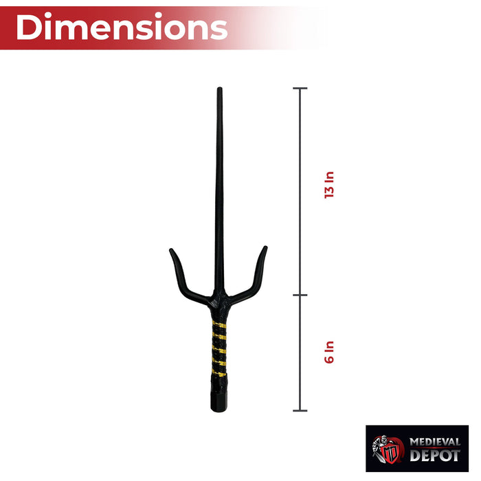 Midnight Duelist 19" Black Sai Set