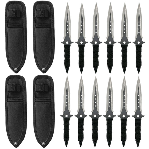 Midnight Flyer 12-Piece Throwing Knife Set