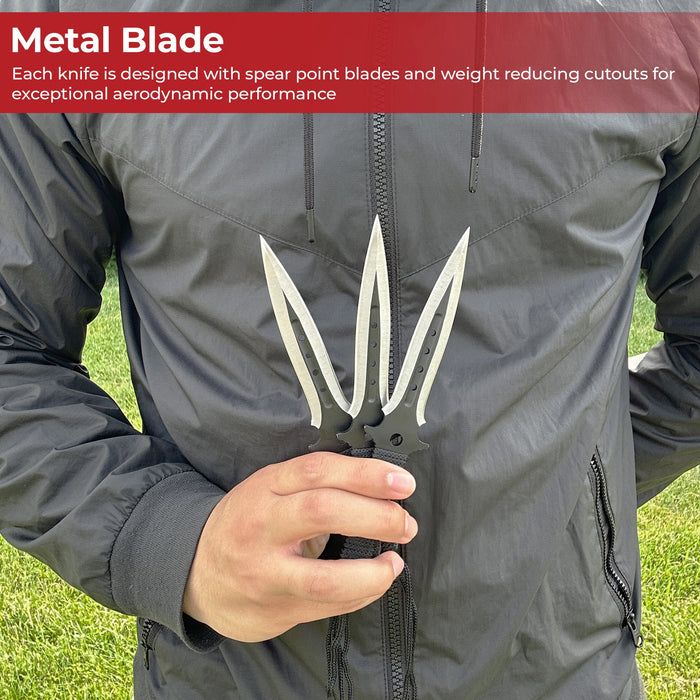 Midnight Flyer 12-Piece Throwing Knife Set