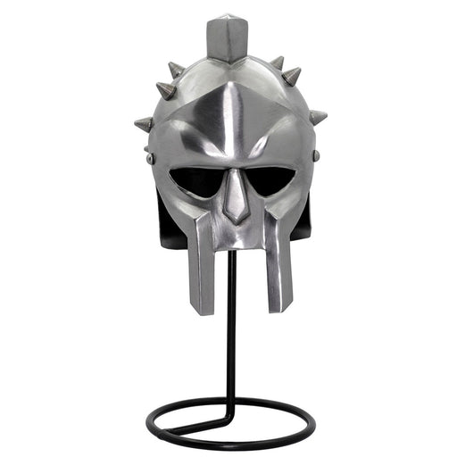 Miniature Roman Gladiator Maximus Helmet Display With Stand