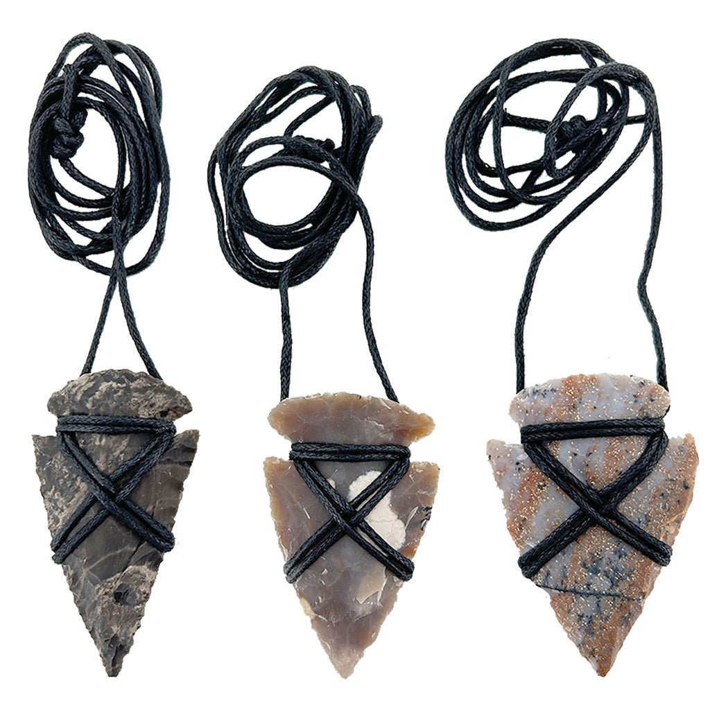 Native American Canowicake Arrowhead Necklace Set — Medieval Depot