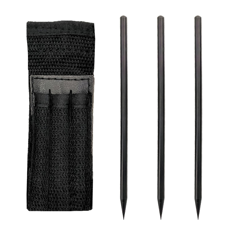 Ninja Assassin Arm Spikes 3pcs Set With Belt Pouch