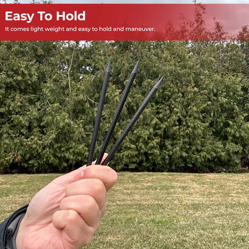 Ninja Assassin Arm Spikes 3pcs Set With Belt Pouch