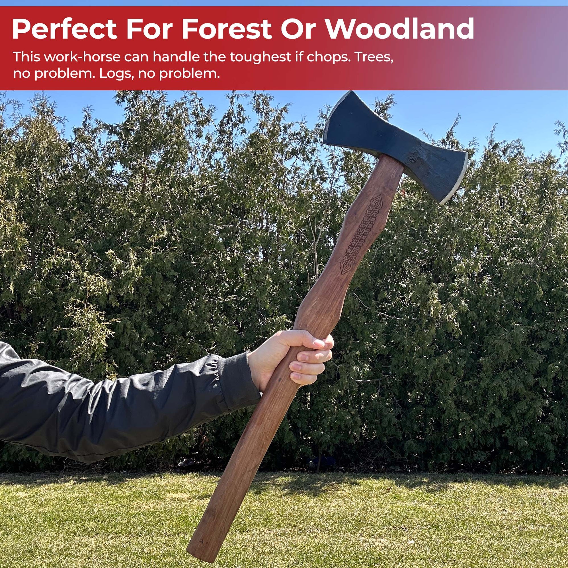 North American Forester Functional Double Head Axe — Medieval Depot