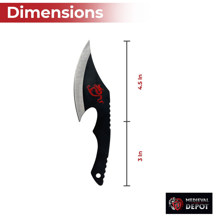 Nightrage Dragon 12-Piece Throwing Knife Set