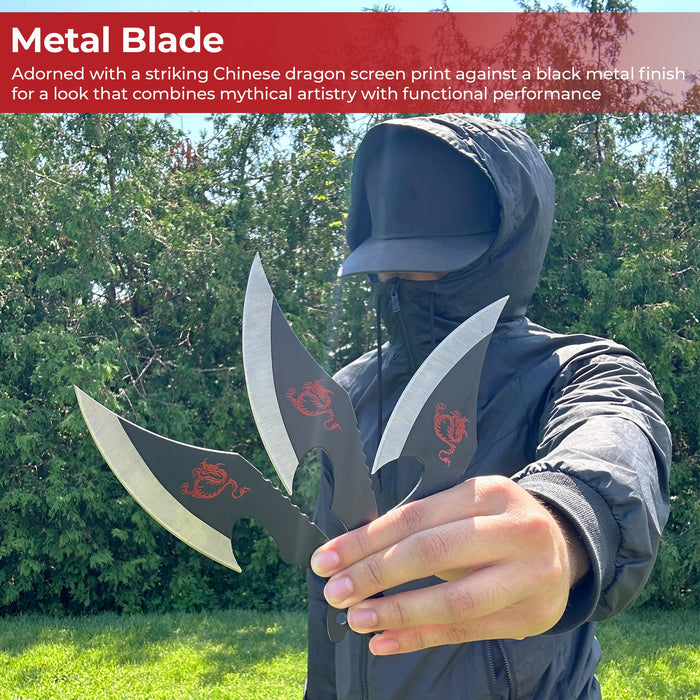 Nightrage Dragon 12-Piece Throwing Knife Set