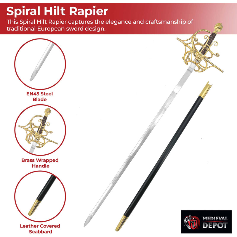 Noble Defender Heavy Duty Basket Hilt Rapier