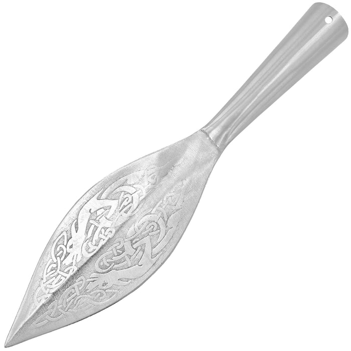 Norse Viking Leaf Long Carbon Steel Spear Head