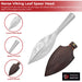 Norse Viking Leaf Long Carbon Steel Spear Head