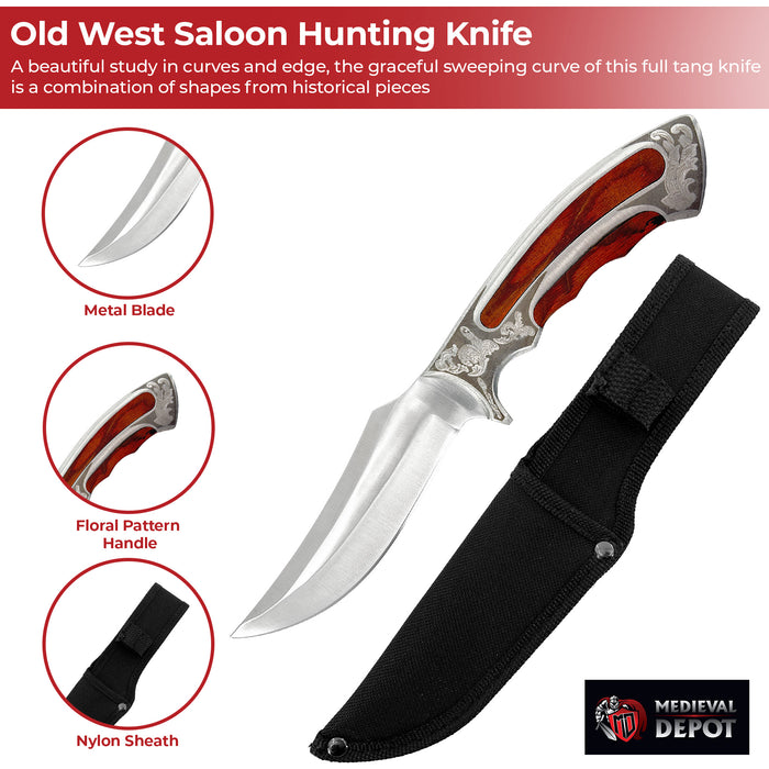 Old West Saloon Hunting Knife