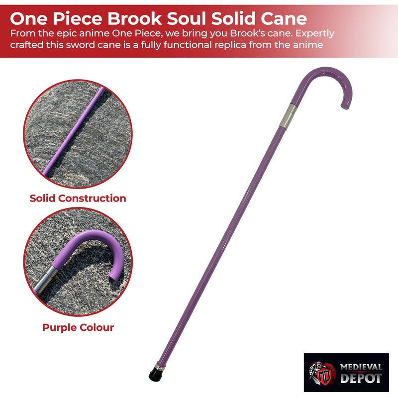 One Piece Brook Soul Solid Cane Sword